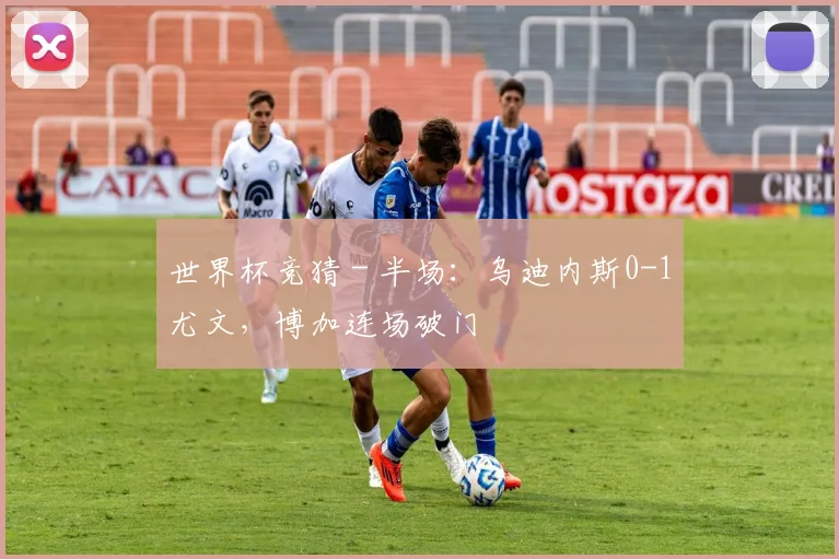 世界杯竞猜 - 半场：乌迪内斯0-1尤文，博加连场破门